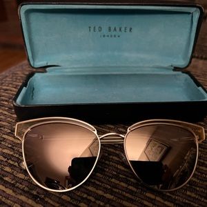 Ted Baker Sunglasses - Ladies Gold Rim Sunglasses